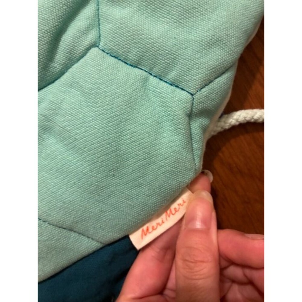 Meri Meri Blue Turtle Backpack Draw String - Picture 5 of 5